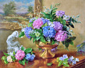 Nature morte d’hortensias et de lilas