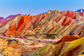 Géoparc national de Zhangye Danxia, Gansu, Chine