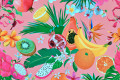 motif de fruits tropicaux sans couture