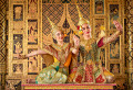 Scènes thaïlandaises traditionnelles du Ramayana