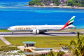 Boeing 777 d’Emirates sur l’île de Mahé, aux Seychelles