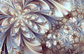 Art fractal floral abstrait