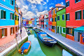 Canal de l’île de Burano, Venise, Italie