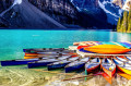 Canoë et kayak sur le lac Moraine, Canada