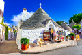 Maisons Trullo à Alberobello, Pouilles, Italie