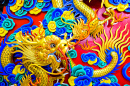 Dragon chinois coloré