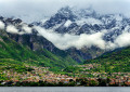 Les rives du lac de Côme et le massif de Grigna