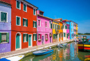 Maisons colorées à Burano, Venise, Italie