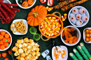 Table de bonbons d’Halloween