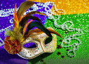 Masque coloré de Mardi Gras