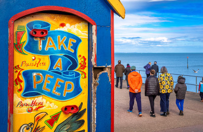 Promenade du front de mer, Teignmouth, Devon, Royaume-Uni