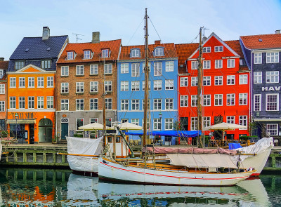 Vue du Nouveau Port de Copenhague, Danemark