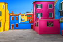 Maisons colorées à Burano, Venise, Italie