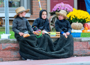 Enfants amish à Berlin, Ohio, États-Unis