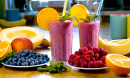 Milkshakes aux fruits et aux baies