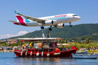 Eurowings découvre l’Airbus A320, Skiathos, Grèce