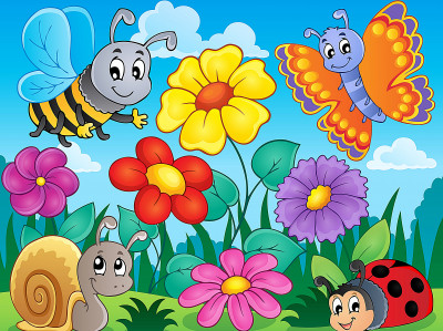 Drôles habitants de la prairie fleurie