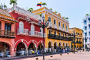 Rue de la ville de Carthagène, Colombie
