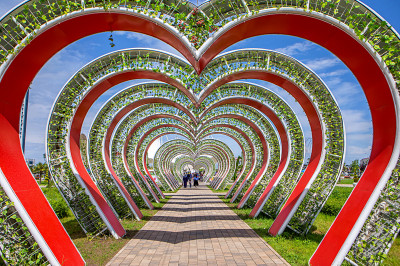 Parc à Grozny, République tchétchène