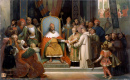 Jules Laure - Charlemagne recevant des manuscrits