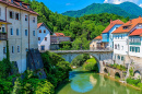 Pont des Capucins à Škofja Loka, Slovénie