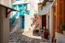 Village de Chora, île de Naxos, Cyclades, Grèce