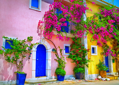 Rue à Céphalonie, Grèce
