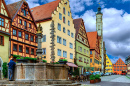 Rothenburg ob der Tauber médiéval, Allemagne