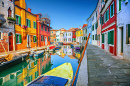 Maisons colorées à Burano, Venise, Italie