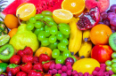 Fruits frais colorés