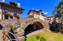 Vue du pont romain à Aoste, Italie