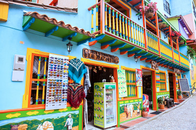 Rues colorées de Guatapé, Colombie
