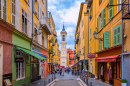 Place Rossett à Nice, Côte d’Azur française, France