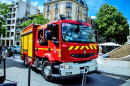 Camion de pompiers à Reims, France