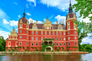Château de Muskau au printemps, Allemagne