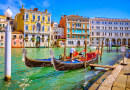 Vue du célèbre Grand Canal à Venise, en Italie