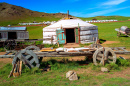 Youurte traditionnelle des nomades mongols