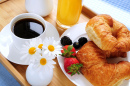 Petit-déjeuner un matin ensoleillé