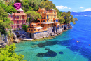 Mer Méditerranée près de Portofino, Italie