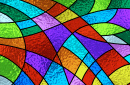 Vitrail coloré