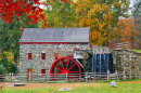 Moulin à farine Wayside Inn à Sudbury, MA, États-Unis