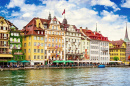 Magnifique paysage urbain de Lucerne, Suisse