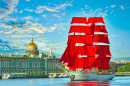 Festival des Voiles Écarlates à Saint-Pétersbourg, Russie
