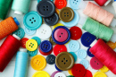 Accessoires de couture colorés