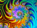 Fractal abstrait coloré