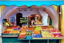Stand de fruits à Sterzing, Italie