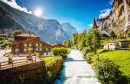 Alpes suisses, chutes de Staubbach, Europe