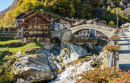 Beau village de Rassa, Piémont, Italie