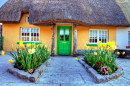 Cottage traditionnel irlandais à Adare, Irlande