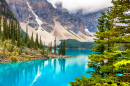 Lac Moraine, parc national de Banff, Alberta, Canada